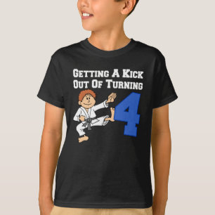Getting A Kick Out Of 4 Karate Theme T-Shirt
