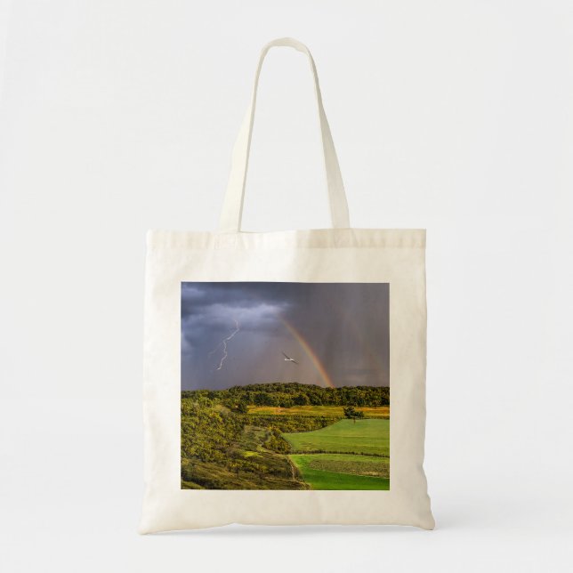 Getting Ahead Of The Storm Painterly Tote Bag (Front)
