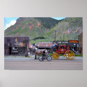 Getting Around in Silverton, Colorado Poster