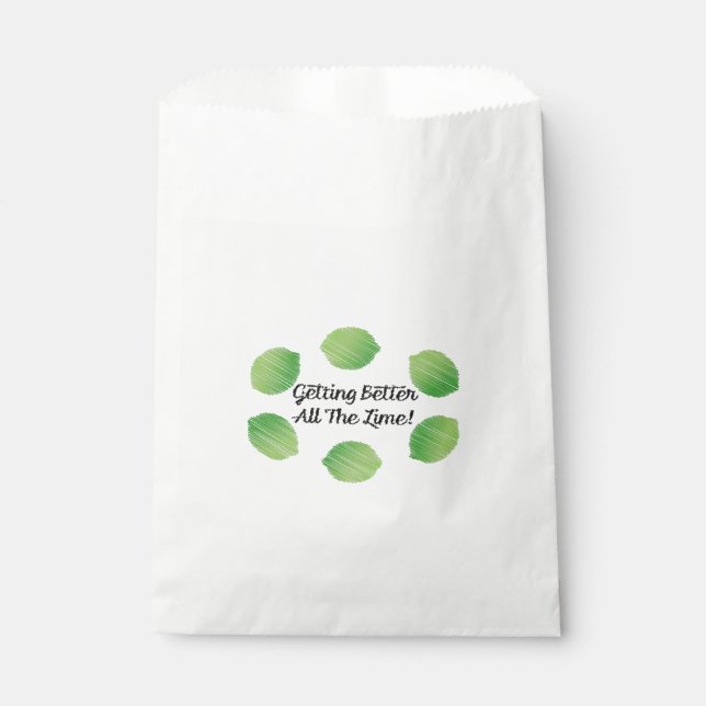 Getting Better All the Lime Favour Bag (Front)