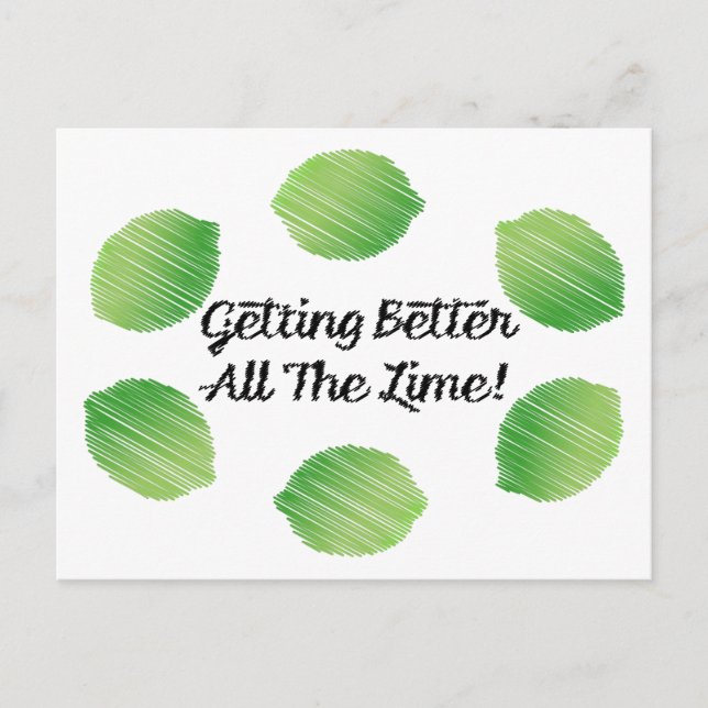 Getting Better All the Lime Holiday Postcard (Front)
