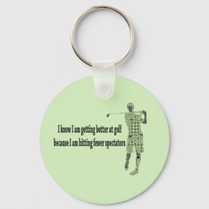 Getting Better at Golf Key Ring
