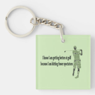 Getting Better at Golf Key Ring