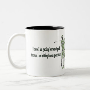 Getting Better at Golf Two-Tone Coffee Mug