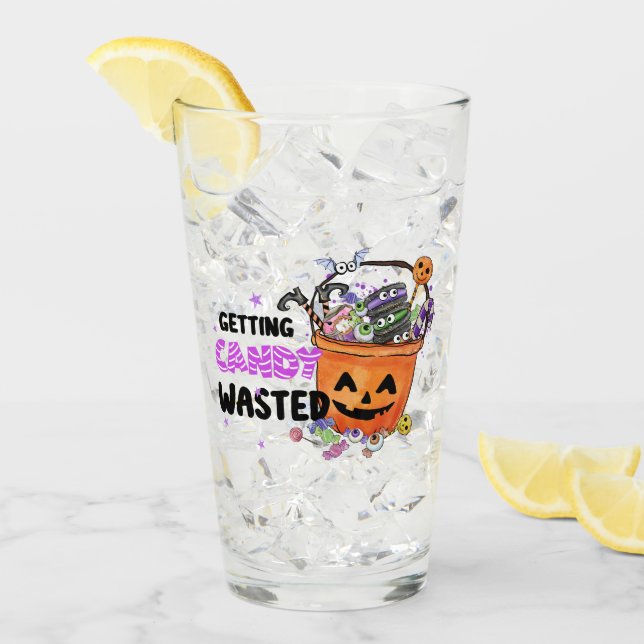 Getting Candy Wasted – Jack-o'-Lantern Basket Glass (Front Ice)