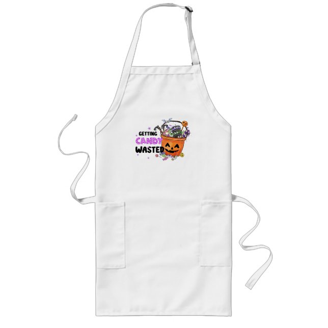 Getting Candy Wasted Long Apron (Front)