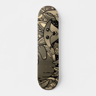 Getting Foxy Sepia Tone Skateboard