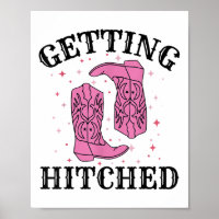 Getting Hitched Bride Groom Wedding Bachelorette P