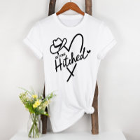 Getting Hitched Engaged Fun Heart Bridal