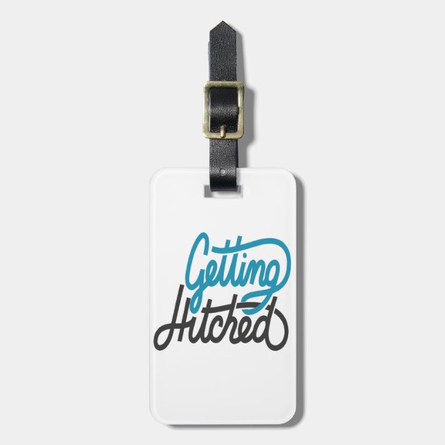 Getting Hitched Luggage Tag (Front Vertical)