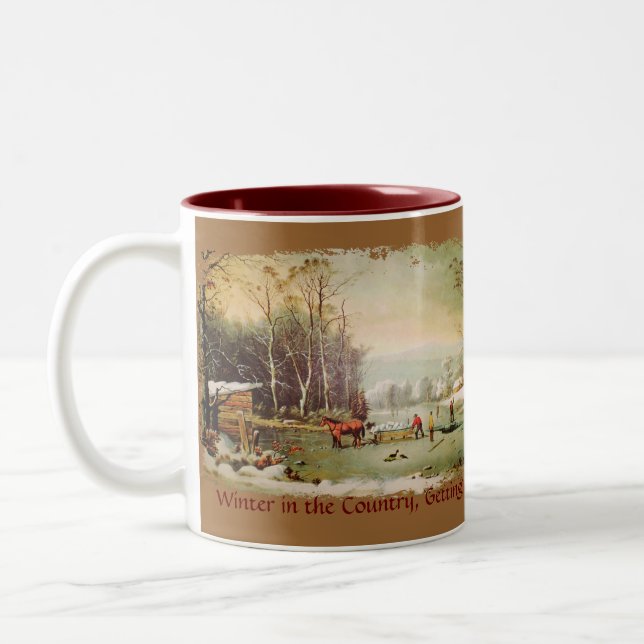 Getting Ice Coffee Mug (Left)