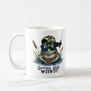 Getting Jiggy Funny Toad Graphic Quote Coffee Mug