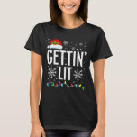 Getting Lit Bride Squad Bachelorette Bridal Party  T-Shirt<br><div class="desc">Getting Lit Bride Squad Bachelorette Bridal Party Christmas</div>