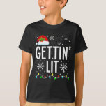 Getting Lit Bride Squad Bachelorette Bridal Party  T-Shirt<br><div class="desc">Getting Lit Bride Squad Bachelorette Bridal Party Christmas</div>
