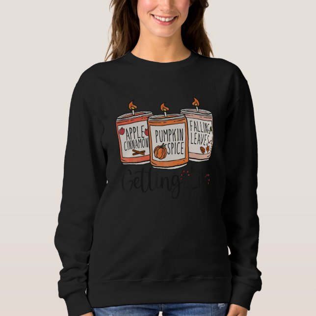 Getting Lit Fall Candles Sweatshirt (Front)