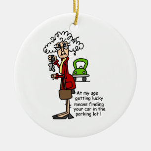 Getting Lucky Humour Ceramic Ornament
