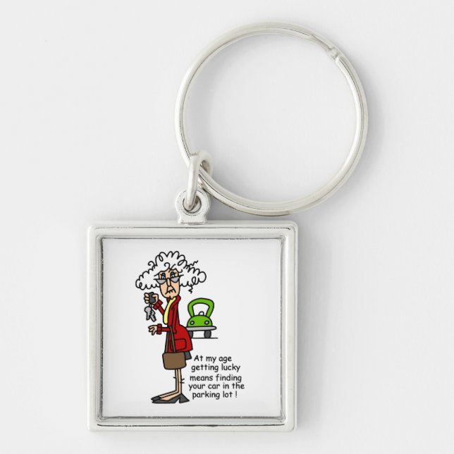 Getting Lucky Humour Key Ring (Front)