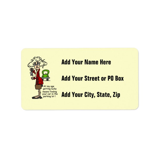 Getting Lucky Humour Label (Front)