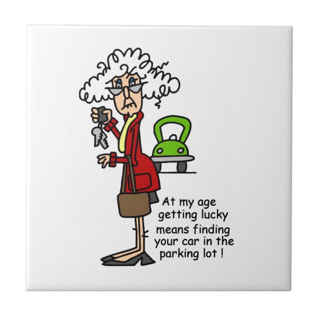 Getting Lucky Humour Tile (Front)