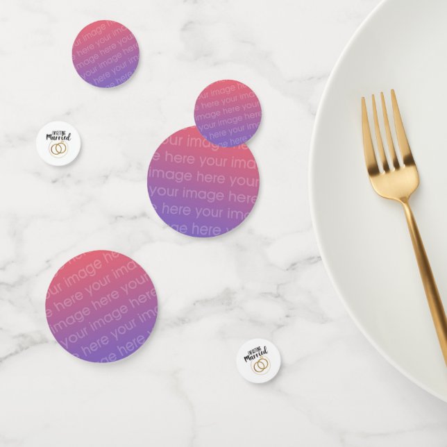 Getting Married add your own photos to customise Confetti (Group)