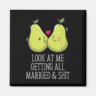 Getting Married Bride Groom Furture Wife Husband T Magnet