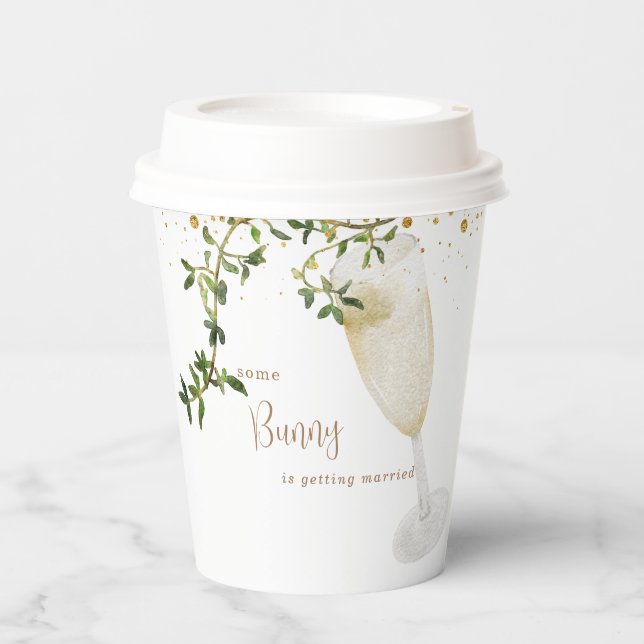 Getting Married Champagne Paper cup (Front)