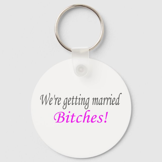 Getting Married Key Ring (Front)