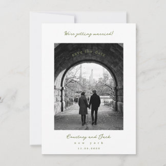 Getting married Olive Save The Date
