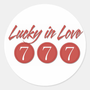 Getting married on 777? classic round sticker
