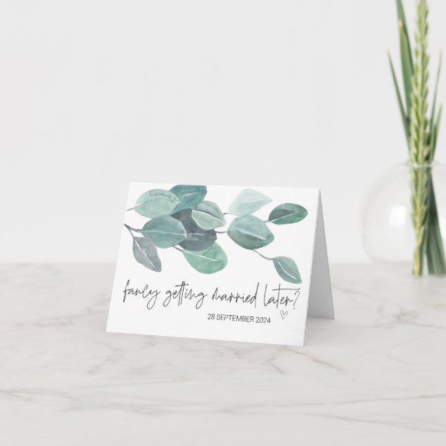 Getting Married To Groom From Bride Wedding Day Card (Front)