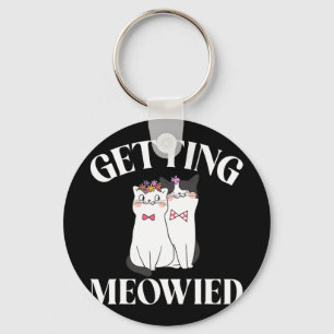 Getting Meowied Bride 1  Key Ring