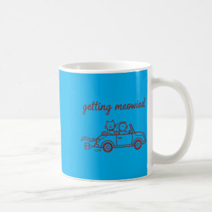 Getting Meowied Cat Wedding Bride Groom Funny Coffee Mug