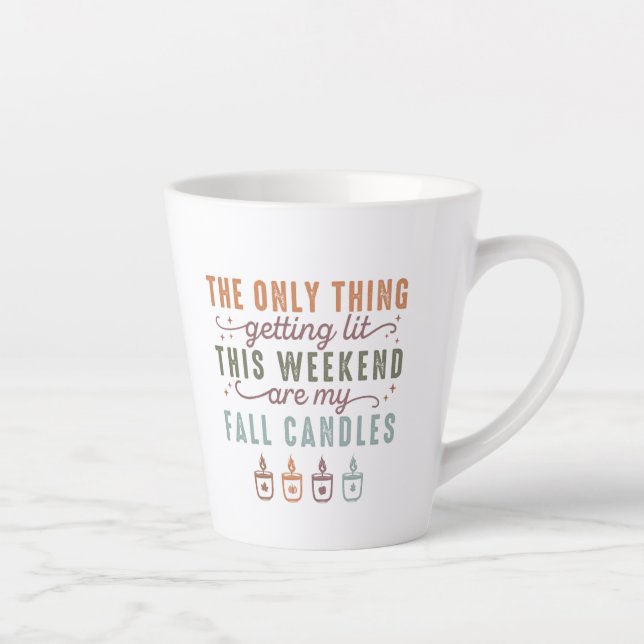 Getting My Fall Candles Latte Mug (Right)
