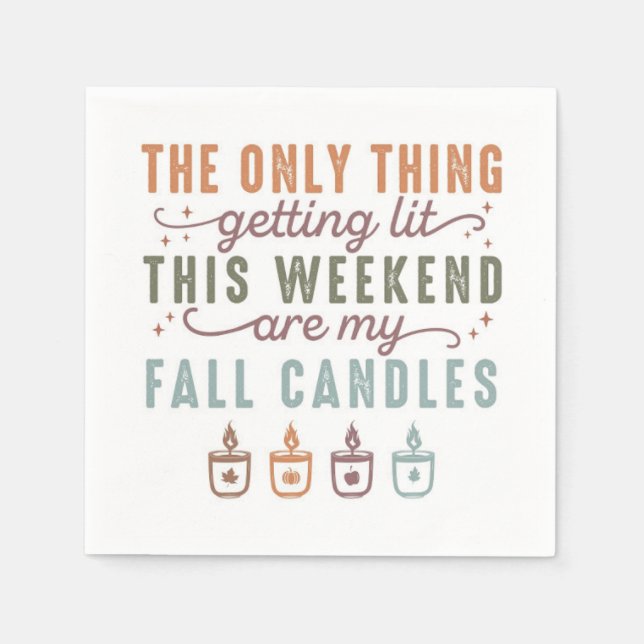 Getting My Fall Candles Napkin (Front)