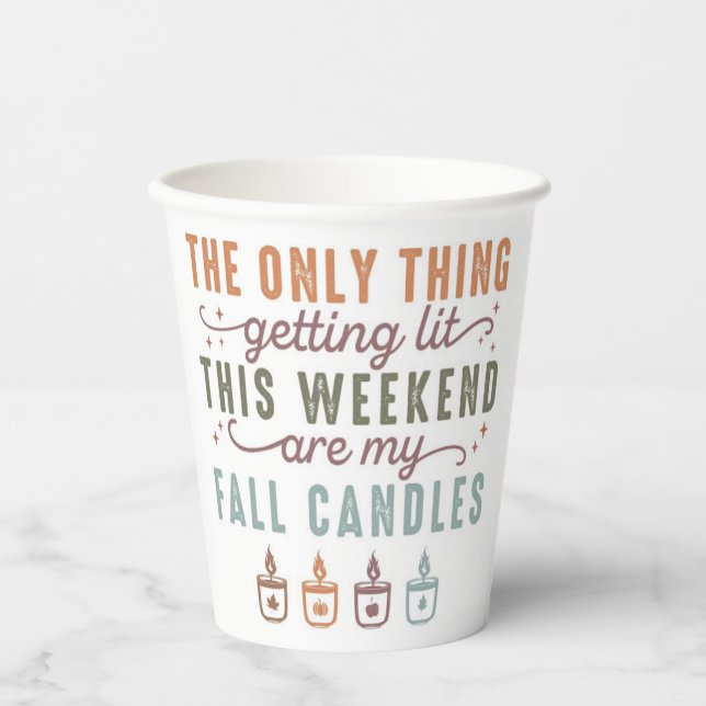 Getting My Fall Candles Paper Cups (Front)