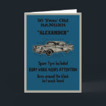 Getting Old 50th Birthday Joke Vintage Car Funny Card<br><div class="desc">Make that 50th Birthday special with this funny vintage retro style card. The humor used is something we can all relate to. Easily customize the text of this birthday card using the template provided.</div>
