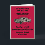 Getting Old 50th Birthday Joke Vintage Car Funny Card<br><div class="desc">Make that 50th Birthday special with this funny vintage retro style card. The humor used is something we can all relate to. Easily customize the text of this birthday card using the template provided.</div>