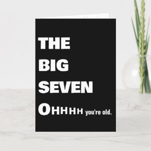 Getting Old 70th Birthday Humor  Card