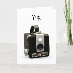 Getting Old Humor Birthday Retro Camera Card