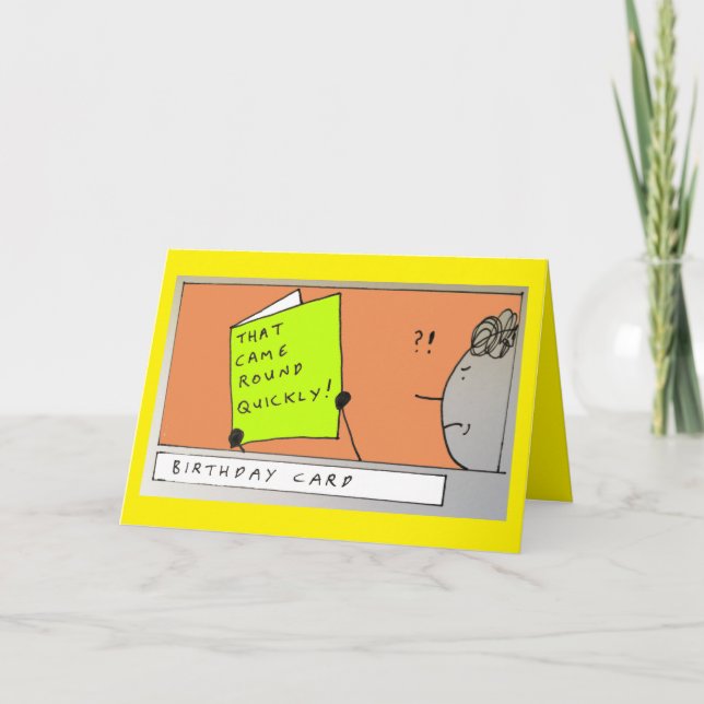 Getting Older Birthday Joke Card (Front)