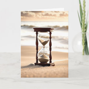 Getting Older Birthday Sand Timer Card