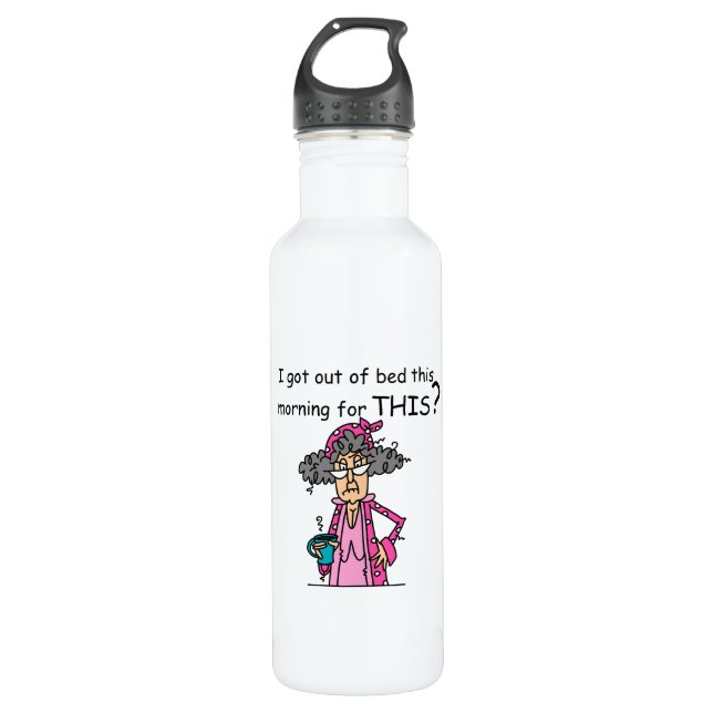 Getting Out of Bed Humour 710 Ml Water Bottle (Front)