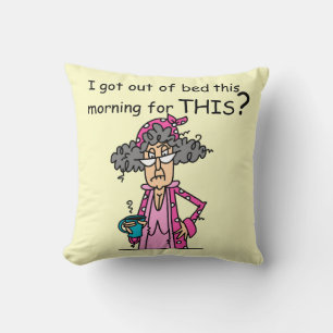 Getting Out of Bed Humour Cushion