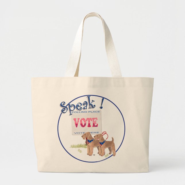 Getting out the VOTE Large Tote Bag (Front)