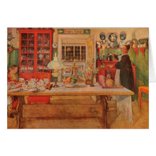 Getting Ready for a Game of Cards by Carl Larsson