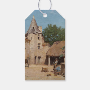 Getting Ready for the Hunt (Mediaeval Scene) Gift Tags