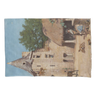 Getting Ready for the Hunt (Mediaeval Scene) Pillowcase