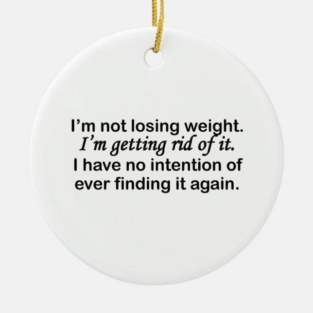 Getting Rid Of Weight Ceramic Tree Decoration (Front)