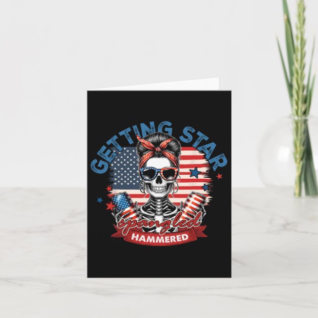 Getting Star Spangled Hammered American Skeleton 4 Card (Front)