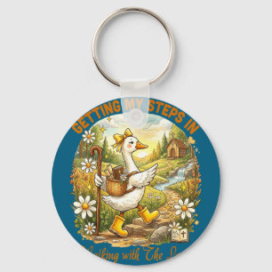Getting steps in walking with the lord christianGe Key Ring